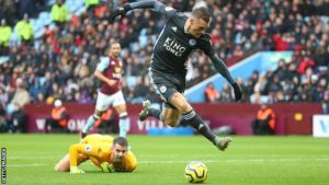 Read more about the article Leicester beat Villa for record eighth win a row