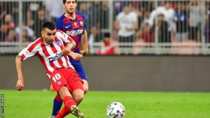 Read more about the article Barcelona 2-3 Atletico Madrid: Angel Correa’s late winner sends Atletico into Spanish Super Cup final