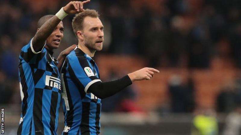 You are currently viewing Eriksen helps inter reach Copa Italia Semi finals on debut
