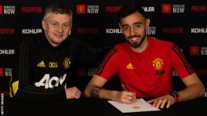 Read more about the article Bruno Fernandes: Manchester United sign Sporting Lisbon midfielder