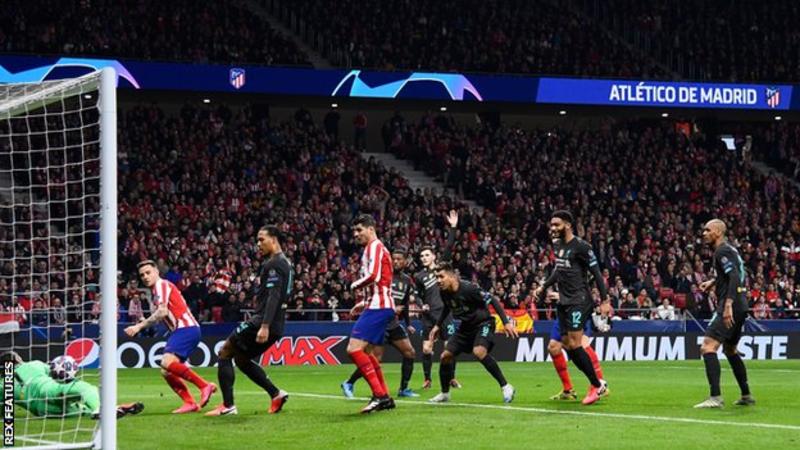 You are currently viewing Liverpool’s defence of their Champions League title hangs in the balance after Saul Niguez’s early strike gave Atletico Madrid an aggregate lead going into the second leg of their last-16 tie at Anfield.
