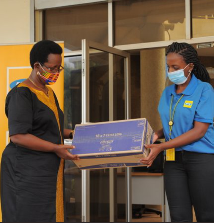 You are currently viewing MTN Uganda donates sanitary towels to women in quarantine centers
