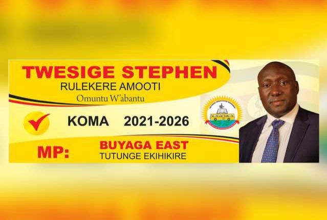 You are currently viewing Steven Twesige Rulekere urges Kagadi residents to vote for manifesto of hope