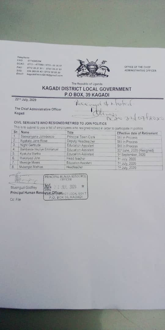 Read more about the article 8 civil servants resign to join politics