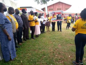 Read more about the article Minister Nabanja Launches Mosquito net distribution exercise in Kibaale