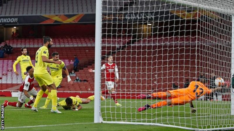 Read more about the article Arsenal’s Europa League hopes ended by Virrareal