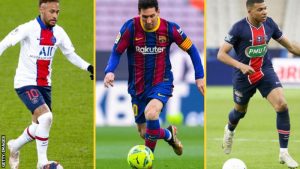 Read more about the article Lionel Messi: Would he give PSG football’s best front three – and where would they rank in 21st-century attacking trios?